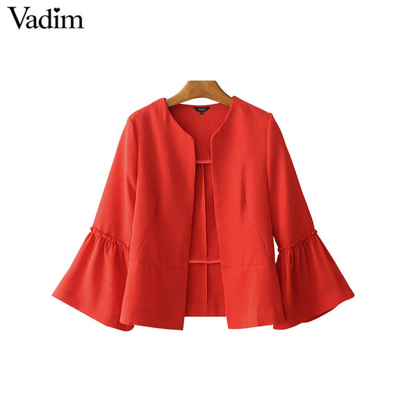 Vadim women elegant solid jacket - VADIM