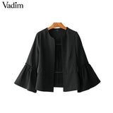 Vadim women elegant solid jacket - VADIM