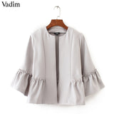 Vadim women sweet ruffles jacket - VADIM