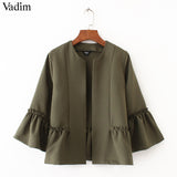 Vadim women sweet ruffles jacket - VADIM