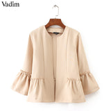 Vadim women sweet ruffles jacket - VADIM