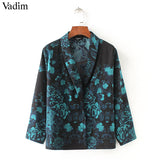 Vadim women vintage flroal shirts - VADIM