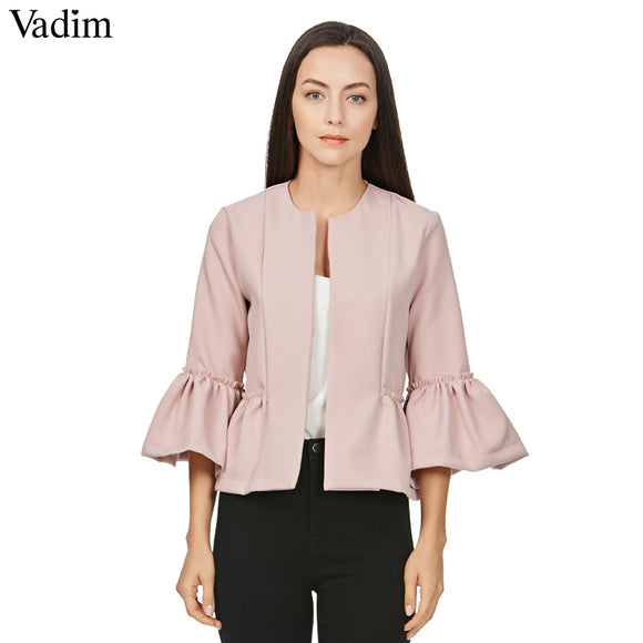 Vadim women sweet ruffles jacket - VADIM